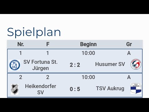 TSV Kronshagen E-Jugend Cup 2024. SV Fortuna St. Jürgen - Husumer SV