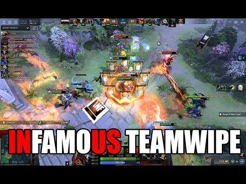 HUGE TEAMWIPE BY INFAMOUS VS FNATIC TI7 DOTA 2 GROUP STAGE