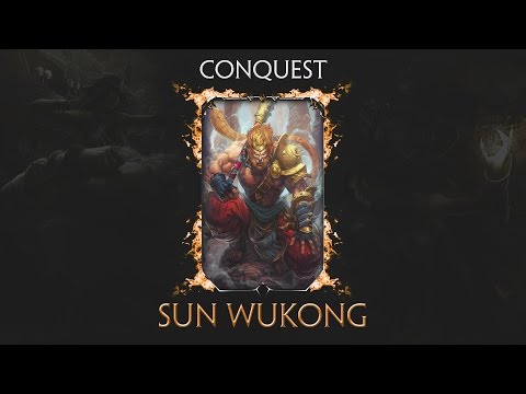 SMITE Season 4 Conquest - Sun Wukong Solo | 5 Levels Ahead! (1080p 60fps)