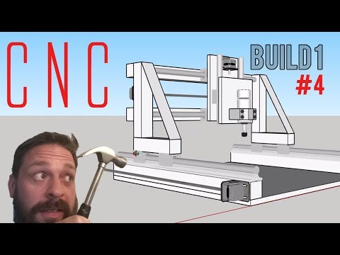 First DIY CNC build (Part 4) - Building the BASE and the X-axis supported rails