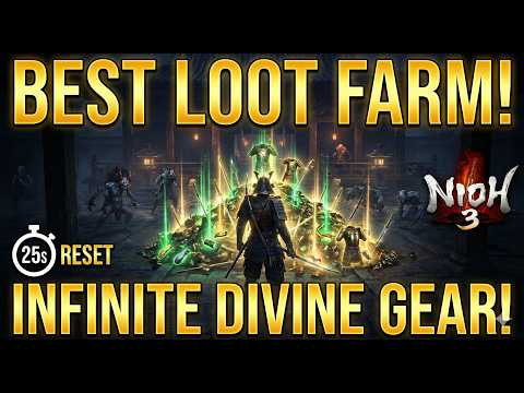 The ABSOLUTE BEST Divine Loot Farm in Nioh 3 (25 Second Reset)