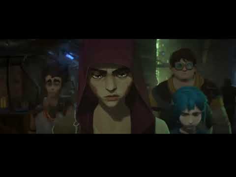 Arcane Animated Series S1 E1 ( Vi, Jinx, Mylo and Claggor Walk Scene MV )
