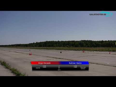 Argo Kevade - Audi 80 vs Kalmer Varov - Chevrolet Camaro. Dragrace @ EDRA nationals 2019