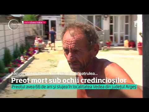 Preotul din localitatea Vedea, județul Argeș, a murit sub ochii credincioșilor
