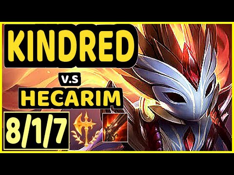 BLABER (KINDRED) vs HECARIM - 8/1/7 KDA JUNGLE CHALLENGER GAMEPLAY - NA