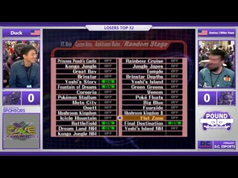 *Pound* 2016 - Top 32 Losers - Duck (Samus) vs. Amino | Mike Haze (Fox)