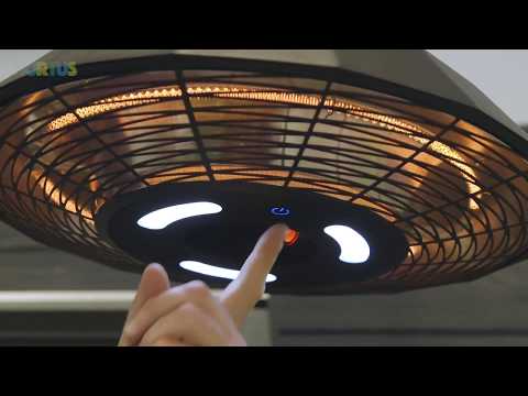 Terrassvärmare Hortus Hängande Modell 600/1500 W HA Svart