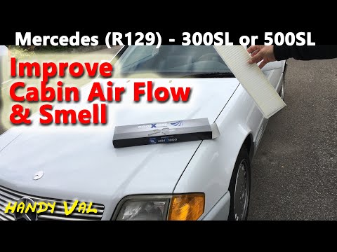 R129 Cabin Air Filter Change - How to replace the cabin filter for the Mercedes Benz 300SL and 500SL