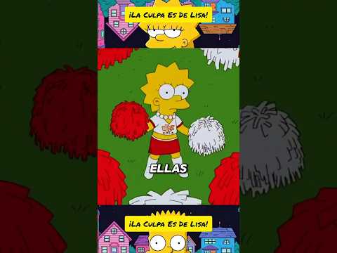 📣💛 Lisa descubre cómo es ser una porrista 😮✨ #LosSimpson #LisaSimpson #Shorts