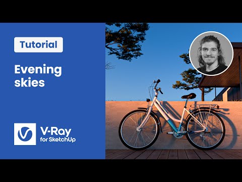 V-Ray for SketchUp tutorial — Lighting pt.3: creating evening skies