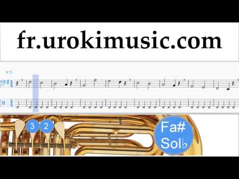 Cours de Tuba J. Balvin, Willy William - Mi Gente Tuto Partitions Partie#1 um-i829