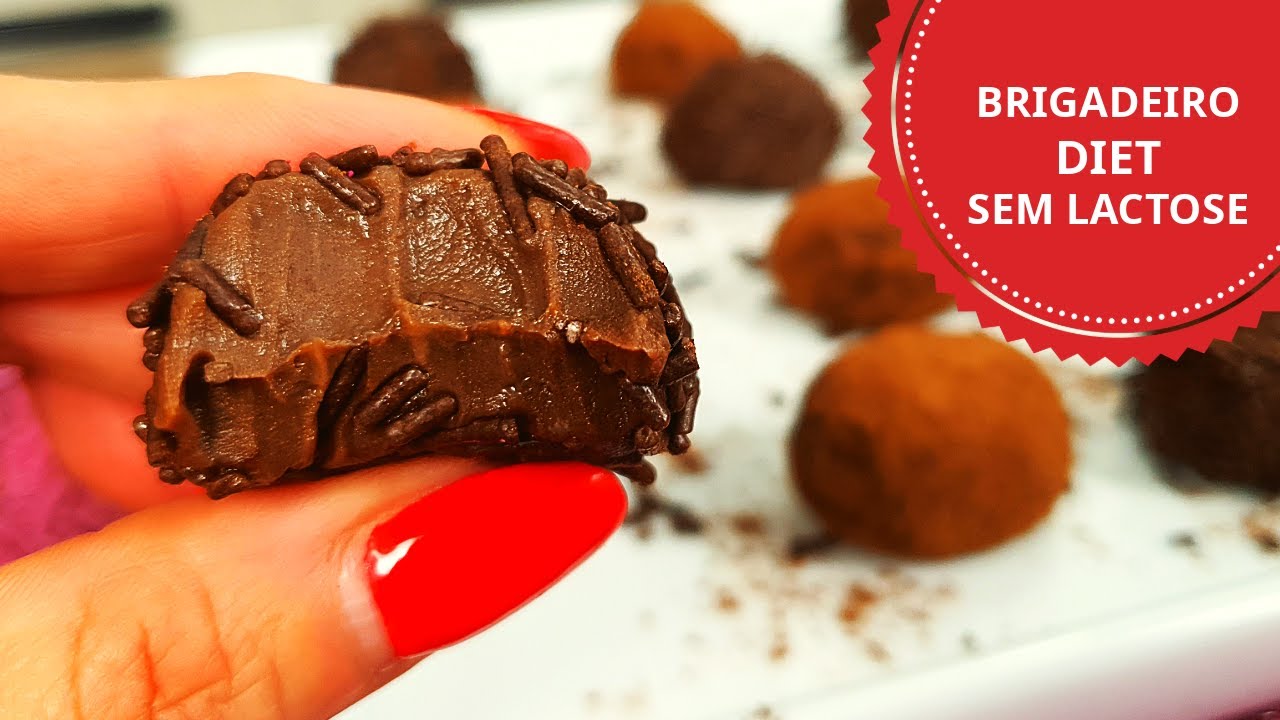Como fazer BRIGADEIRO DIET SEM LACTOSE!!