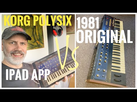 Korg Polysix - iPAD App vs 1981 Original!