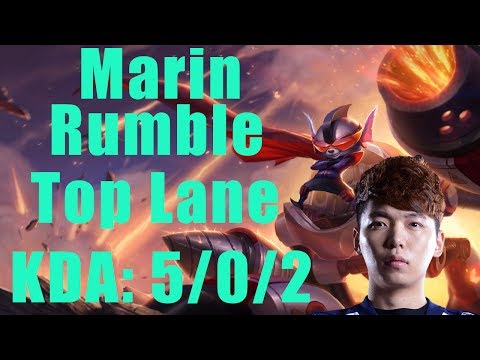 Korea Challenger LOL ||  Afreeca Freecs Marin || Rumble Top Lane || Jun 6, 2017