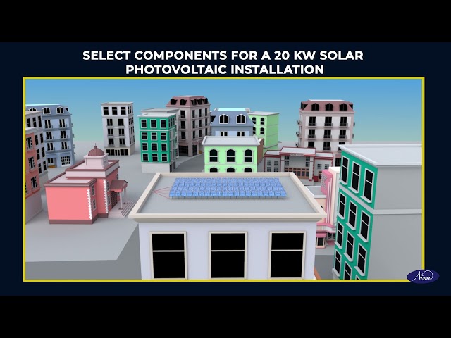 prepare bill of material for a 20 kw solar photovoltaic installation