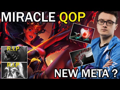 Miracle Queen Of Pain - Enemy Can't Escape With Abyssal Blade + Orchid Malevolence 7.27b Dota 2