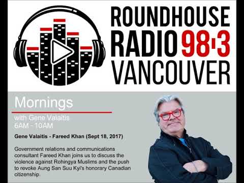 2017- 09-18 -- 98.3FM Vancouver, Interview with Gene Valaitis about the Rohingya