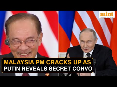 Putin's 'Second Wife' Joke On Malaysian PM Anwar Ibrahim Leaves Them In Splits | Watch