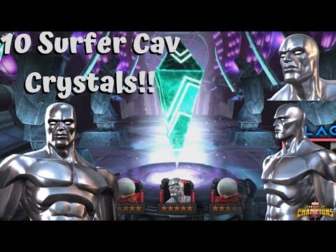 10x Silver Surfer Cavalier Crystals! Luck Spree Continue?? - Marvel Contest of Champions