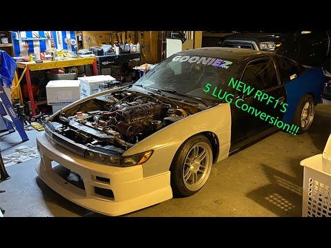 240sx 5 lug conversion !!!