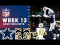 Cowboys vs. Saints Week 13 Highlights | NFL 2021 Highlights