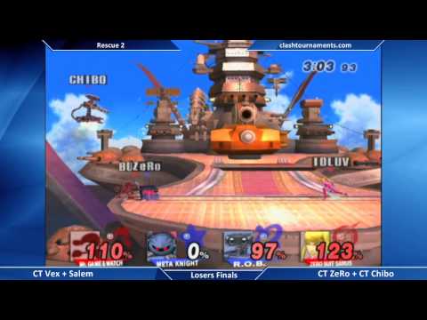 Rescue 2 SSBB Losers Finals - Salem + CT Vex vs CT ZeRo + CT Chibo