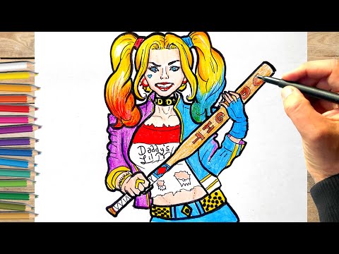 Comment dessiner Harley Quinn dessin facile a faire