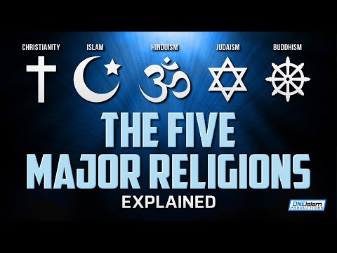 The 5 Major Religions Explained ✝️☪️✡️🕉️☸️