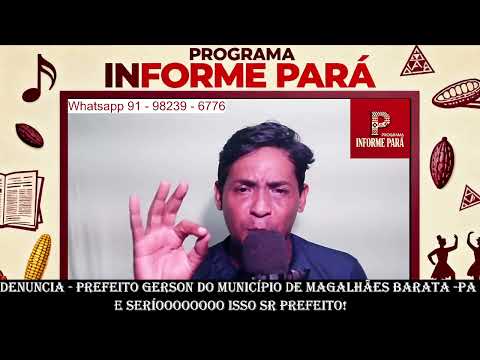 DENUNCIA URGENTE PREFEITURA DE MAGALHAES BARATA PARABENS PREFEITO SO FALTA O AMOR PELO MUNICIPIO....