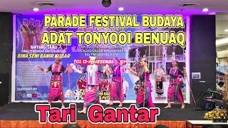 Download lagu Tari Gantar Dayak Tunjung Benuaq | Putri Putri Dayak Menari | Parade Festival Adat Tonyooi Benuaq mp3
