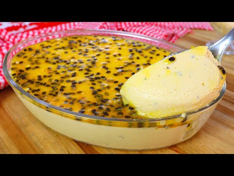 A MELHOR MOUSSE DE MARACUJÁ RÁPIDA E FÁCIL | TEXTURA LEVE, CREMOSA E AERADA