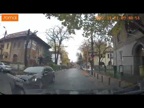 Near miss Bucuresti - depasire in curba