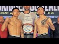 JESSE 'BAM' RODRIGUEZ VS. CRISTIAN GONZALEZ • FULL WEIGH IN & FACE OFF VIDEO
