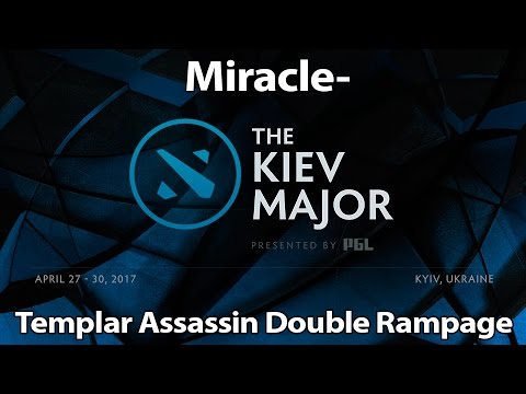 Miracle  Templar Assassin Double Rampage vs SG