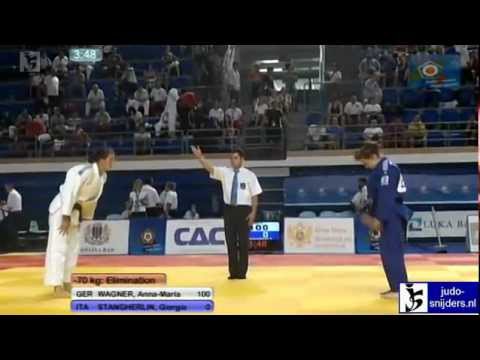 Judo 2012 European Championships Cadets Bar: Wagner (GER) - Stangherlin (ITA) [-70kg]