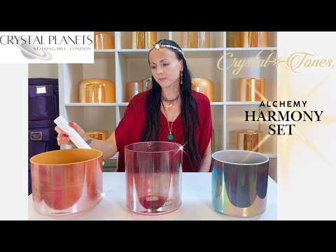 Vortex of Healing Harmony Set Crystal Tones® Crystal Alchemy Singing Bowls