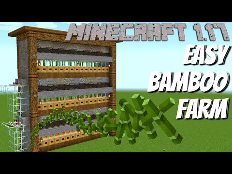 MINECRAFT BAMBOO FARM TUTORIAL | How to build a Bamboo Farm in Minecraft 1.17 Survival (1000's/hr)