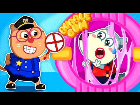 Icky Sticky Bubble Gum 🍭 Sing Along 🎶 Wolfoo Nursery Rhymes & Kids Songs
