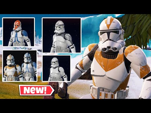 NEW CLONE TROOPER Skins In Fortnite! (Gameplay & Review)