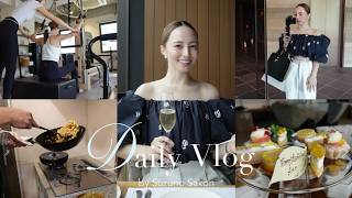 【日常vlog】心も体も満たす最近の日常！ダイエット&ご褒美アフタヌーンティーでオンオフを大切にする日々🧘🏼‍♀️🌿ピラティス/イベント/ギフト選び...🎁