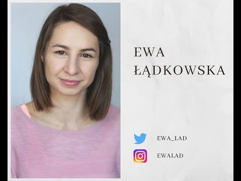 Ewa Łądkowska Wizytówka aktorska w języku angielskim