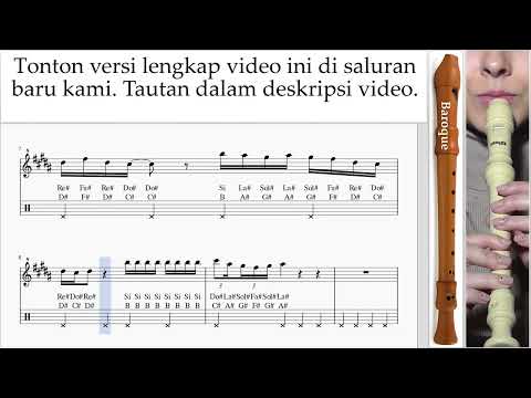 Cara Bermain Suling Recorder (B.) Shakira - Acróstico Tutorial Tab um-a-n592 preview