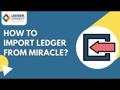 How to import ledgers from Miracle in a party