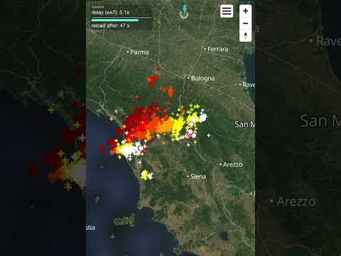 L'incedere della perturbazione nelle immagini dal satellite diffuse dal consorzio Lamma