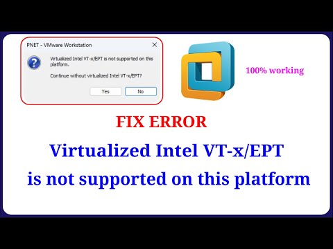 FEHLER BEHOBEN - Virtualisiertes Intel VT-x/EPT wird auf dieser Plattform auf VMware nicht unters...