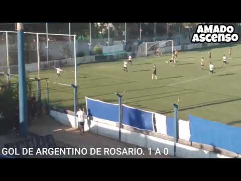 Primera D : ARGENTINO DE ROSARIO 1 - 0 PUERTO NUEVO (El Gol)