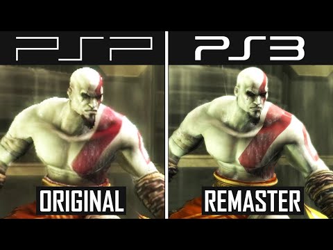 God of War Ghost of Sparta | Original vs Remastered / PSP vs PS3 | Comparison