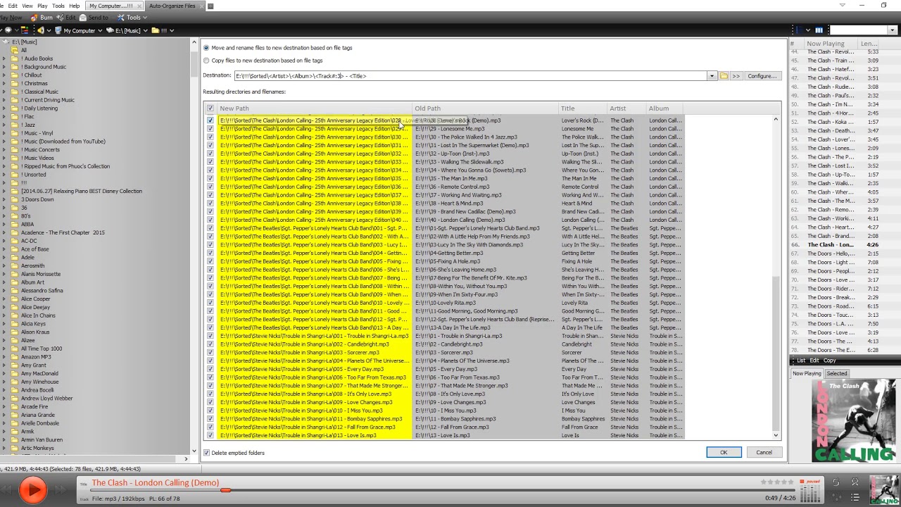 Use MediaMonkey to automatically organize your music collection
