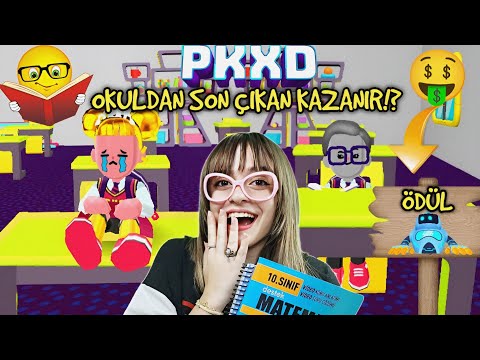 PK XD OKULDA 24 SAAT🕓 ! SON ÇIKAN KAZANIR !? (Ödül Robot Evi🤑) ÖZGÜŞ TV