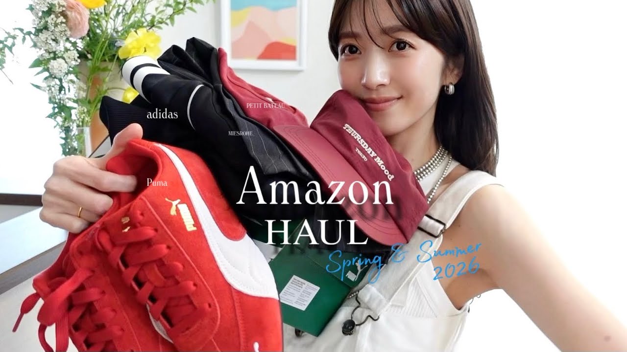 【Amazon 春夏服購入品】この春夏は、スポーツミックスが気分です🎾💚大人カジュアル好きが、購入した洋服&靴5点！着用しながらコーデも紹介✨【Amazon 新生活セール】